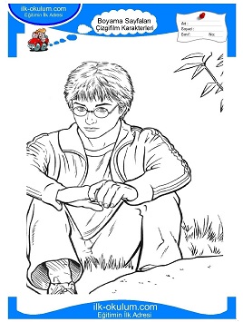 Çocuklar İçin Harry Potter Boyama Sayfaları 